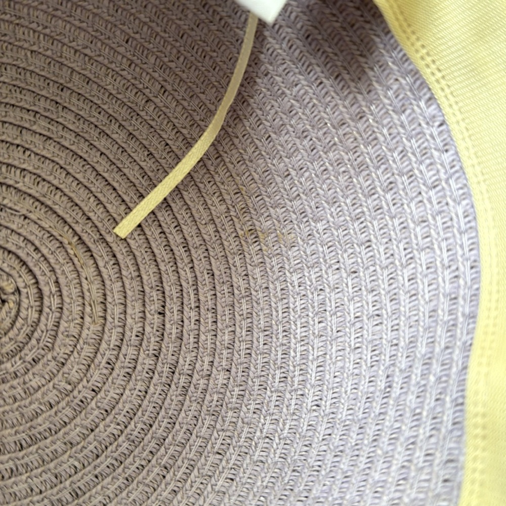 Lavender Panama Jack wide brim sun hat paper straw adjustable purple lilac - Picture 6 of 7